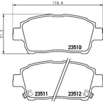 Order Front Ceramic Pads by HELLA PAGID - 355033971 For Your Vehicle