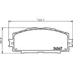 Order Front Ceramic Pads by HELLA PAGID - 355034221 For Your Vehicle
