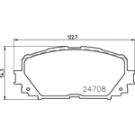 Order Front Ceramic Pads by HELLA PAGID - 355034251 For Your Vehicle