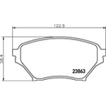Order Front Ceramic Pads by HELLA PAGID - 355034711 For Your Vehicle