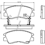 Order Front Ceramic Pads by HELLA PAGID - 355035281 For Your Vehicle