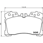 Order Front Ceramic Pads by HELLA PAGID - 355035951 For Your Vehicle