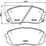 Order Front Ceramic Pads by HELLA PAGID - 355036001 For Your Vehicle