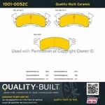 Order Front Ceramic Pads by QUALITY-BUILT - 1001-0052C For Your Vehicle