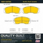Order Front Ceramic Pads by QUALITY-BUILT - 1001-0470C For Your Vehicle
