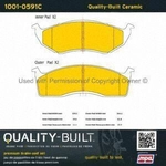 Order Front Ceramic Pads by QUALITY-BUILT - 1001-0591C For Your Vehicle