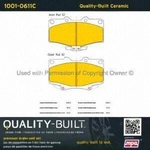 Order Front Ceramic Pads by QUALITY-BUILT - 1001-0611C For Your Vehicle