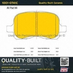Order Front Ceramic Pads by QUALITY-BUILT - 1001-0741C For Your Vehicle