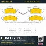 Order Front Ceramic Pads by QUALITY-BUILT - 1001-0760C For Your Vehicle