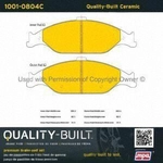 Order Front Ceramic Pads by QUALITY-BUILT - 1001-0804C For Your Vehicle