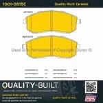 Order Front Ceramic Pads by QUALITY-BUILT - 1001-0815C For Your Vehicle