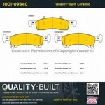 Order Front Ceramic Pads by QUALITY-BUILT - 1001-0934C For Your Vehicle