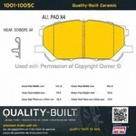 Order Front Ceramic Pads by QUALITY-BUILT - 1001-1005C For Your Vehicle