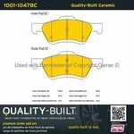 Order Front Ceramic Pads by QUALITY-BUILT - 1001-1047BC For Your Vehicle