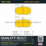 Order Front Ceramic Pads by QUALITY-BUILT - 1001-1118C For Your Vehicle
