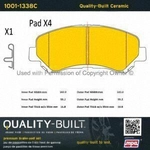 Order Front Ceramic Pads by QUALITY-BUILT - 1001-1338C For Your Vehicle