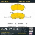 Order Front Ceramic Pads by QUALITY-BUILT - 1001-1406C For Your Vehicle