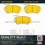 Order Front Ceramic Pads by QUALITY-BUILT - 1001-1543AC For Your Vehicle