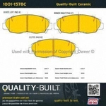 Order Front Ceramic Pads by QUALITY-BUILT - 1001-1578C For Your Vehicle