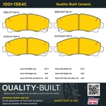 Order QUALITY-BUILT - 1001-1584C - Front Disc Brake Pad Set For Your Vehicle