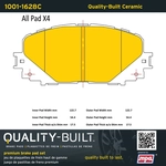 Order QUALITY-BUILT - 1001-1628C - Front Disc Brake Pad Set For Your Vehicle
