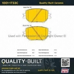Order Front Ceramic Pads by QUALITY-BUILT - 1001-1733C For Your Vehicle