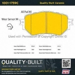 Order Front Ceramic Pads by QUALITY-BUILT - 1001-1759C For Your Vehicle