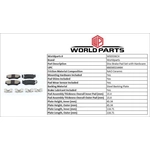 Order WORLDPARTS SYNERGY - WSD556CH - Plaquettes avant en céramique  For Your Vehicle