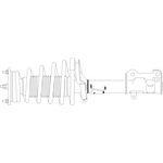 Order GSP NORTH AMERICA - 883281 - Front Complete Strut Assembly For Your Vehicle