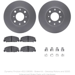 Order DYNAMIC FRICTION COMPANY - 4512-59095 - Front Disc Brake Kit For Your Vehicle