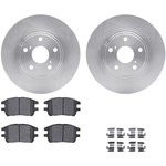 Order DYNAMIC FRICTION COMPANY - 6312-76143 - Rotor & Brake Pad Kit For Your Vehicle