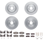 Order DYNAMIC FRICTION COMPANY - 6314-76102 - Front & Rear Brake Rotors with Ceramic Brake Pads and Hardware For Your Vehicle