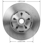 Order Front Disc Brake Rotor by BENDIX GLOBAL - PRT1017 For Your Vehicle