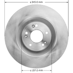 Order Front Disc Brake Rotor by BENDIX GLOBAL - PRT6095 For Your Vehicle