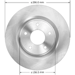 Order Front Disc Brake Rotor by BENDIX GLOBAL - PRT6105 For Your Vehicle