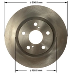 Order BENDIX GLOBAL - PRT6155 - Front Brake Rotor For Your Vehicle