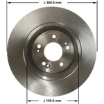 Order Front Disc Brake Rotor by BENDIX GLOBAL - PRT6158 For Your Vehicle