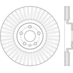 Order Front Disc Brake Rotor by CENTRIC PARTS - 121.39054 For Your Vehicle