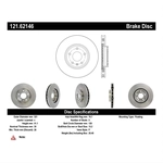 Order Disque de frein à disque avant par CENTRIC PARTS - 121.62146 For Your Vehicle