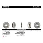 Order CENTRIC PARTS - 121.62152 - Brake Rotor For Your Vehicle