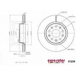 Order Front Disc Brake Rotor by EUROROTOR - 51238 For Your Vehicle