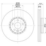 Order HELLA PAGID - 355116182 - Disc Brake Rotor For Your Vehicle