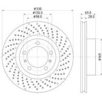 Order Front Disc Brake Rotor by HELLA PAGID - 355125031 For Your Vehicle