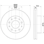 Order Front Disc Brake Rotor by HELLA PAGID - 355125261 For Your Vehicle