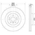 Order Front Disc Brake Rotor by HELLA PAGID - 355126321 For Your Vehicle