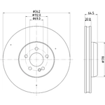 Order HELLA PAGID - 355134492 - Disc Brake Rotor For Your Vehicle