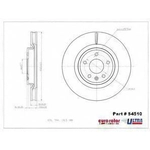 Order ULTRA - 54510 - Front Disc Brake Rotor For Your Vehicle