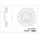 Order ULTRA - 54515 - Front Disc Brake Rotor For Your Vehicle