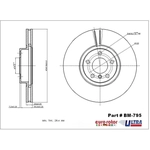 Order ULTRA - BM795 - Front Disc Brake Rotor For Your Vehicle