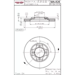 Order ULTRA - MA826 - Front Disc Brake Rotor For Your Vehicle